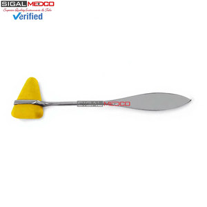 Marteau de réflexes Taylor jaune de 7,5 pouces, instrument médical chirurgical en acier inoxydable de qualité allemande pour diagnostic neurologique - Product Image 5