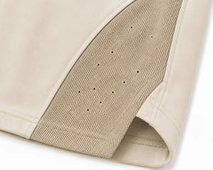 Pantalones Cortos Deportivos para Hombre, Color Beige, de Spandex y Poliéster, con Cierre de Cordón, Transpirables, Estilo Casual, Logotipo Frontal, Cintura Media, Largo Corto - Product Image 2