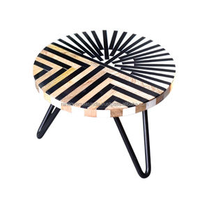 Plateau en bois de qualité supérieure et table d'appoint en métal élégante, durable et idéale pour tout espace au prix du marché du fournisseur. - Product Image 2