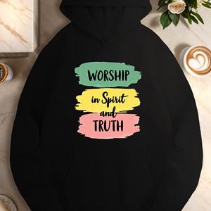 WORSHIP in Spirit and TRUTH sweats à capuche décontractés pour femmes - Product Image 1