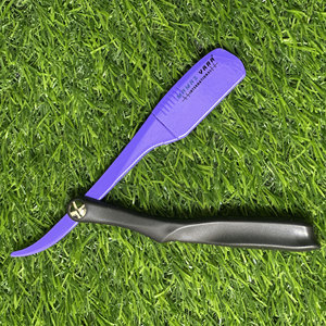 Professional Straight Barber Pinch Razors Face Shaving Plastic Handle Manual Folding Hair Shaving Razor Cut Throat Salon - Product Image 1