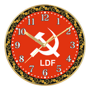 Horloge murale d'art imprimée de luxe personnalisée, motif Leader Indien, pour Thanksgiving et Noël - Product Image 1
