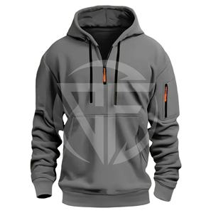 Fabricant personnalisé de haute qualité pulls à capuche pour hommes hiver vêtements de style de rue à la mode sweat-shirt décontracté à motifs solides - Product Image 1