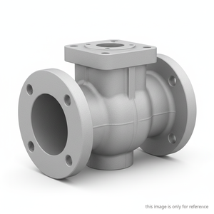 Conjunto de cuerpo y tapa de válvula de retención con brida de acero inoxidable fundido a la cera perdida, componente de hardware para maquinaria industrial de control de flujo - Product Image 1