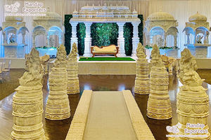 La forma más bonita de decorar tu escenario de boda, ventanas de fibra fabricadas por DST, decoración para eventos de boda - Product Image 4