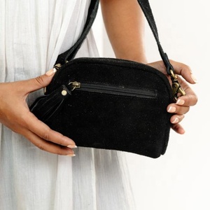 Cuir véritable 100% Cuir suédé naturel fait à la main pour dames filles sac à main pour femmes sac à main - Product Image 3