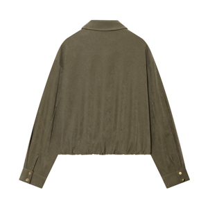 Abrigo Casual de Invierno para Mujer, Estilo Urbano, Corto, Tejido de Poliéster Transpirable, Suave y Cálido, Ajuste Holgado, Grueso, con Cremallera para Clima Frío - Product Image 2