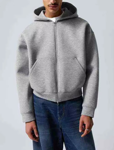 Sudaderas con Capucha para Hombre de Alta Calidad, de Fabricantes, con Hombros Caídos, de Lujo, de Felpa Francesa de Gran Gramaje (400-500 g/m²), con Cremallera, Estilo Oversize y Corte Recto - Product Image 4