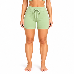 Shorts Deportivos Premium Personalizados para Mujer, Cintura Alta, Elásticos, para Gimnasio, Yoga, Ciclismo, Producción al por Mayor OEM - Product Image 1