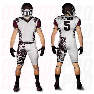 Ensembles d'uniformes de football américain personnalisés avec logo, grande taille, en spandex/polyester, respirants, à séchage rapide, sublimés, unisexes - Product Image 3