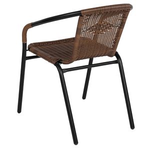 Muebles de Jardín Modernos, Silla de Ratán y Metal para Restaurante, Muebles de Exterior al por Mayor - Product Image 3