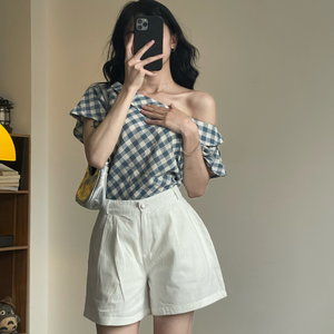 Meilleures ventes : Ensemble short taille haute respirant pour femme, brodé, en stock, fabrication ODM/OEM au Vietnam, échantillon gratuit - Product Image 6