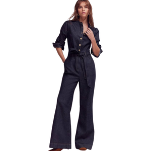 Mono de Mezclilla para Mujer, Algodón Suave, Estilo Casual, Venta al Por Mayor, Fabricante - Product Image 1