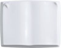 Monument funéraire en porcelaine blanc de style européen pour adulte italien, 15 x 23 x 17 cm, avec photo, pour cercueil et commémoration