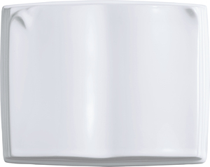 Librero de Porcelana Italiano de 15 x 23 x 17 cm, Cerámica Blanca, Estilo Europeo, Decoración Funeraria para Ataúd o Memorial - Product Image 3