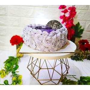 Support à gâteau en métal artisanal avec surface facile à nettoyer pour la présentation de gâteaux, la restauration et les arrangements de desserts pour les fêtes - Product Image 4