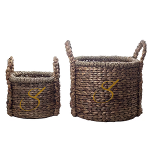 Plant | <b>Basket</b> Storage <b>Basket</b> | Laundry <b>Basket</b> made from Water Hyacinth (3 sizes) - Product Image 3