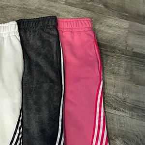 Pantalones Anchos de Hombre de Primera Calidad, 80% Algodón, 20% Poliéster, con Rayas en Contraste, Dobladillo Holgado, Secado Rápido, Estilo Vintage - Product Image 4