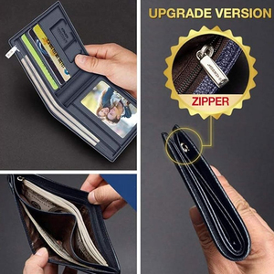 Professional Manufacture Customized Logo Factory Direct Sale Super Slim Pu Leather Mini Card <b>Wallet</b> <b>Men's</b> - Product Image 6