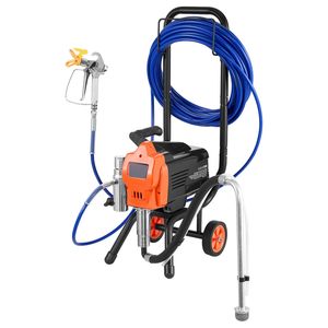 Carrello per Spruzzatore di Vernice Airless ad Alta Pressione 1500W 3300PSI con Supporto, Spazzola per Pulizia, Tubo Flessibile, Asta di Prolunga e Ugello - Carrello per Pistole a Spruzzo Potenti - Product Image 1