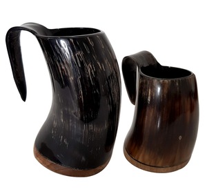 Classic Buffalo Horn Beverage Mug Hand Polished Genuine Horn <b>Cup</b> Suitable for Beer Whiskey Coffee and Tea Lovers - Product Image 5