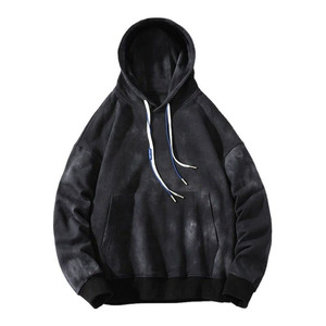 เสื้อฮู้ดโอเวอร์ไซส์ผ้าฝ้ายฟลีซแบบวินเทจ ล้างสีด้วยกรด - Product Image 1
