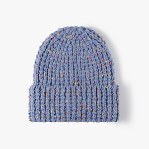 Gorro de punto grueso personalizado al por mayor, cálido, de hilo moteado, para invierno, con puño, suave, acanalado, unisex, para exteriores - Product Image 1