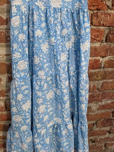 Summer Stylish Square Collar <b>Ruffles</b> Sleeveless High Waist Floral Print Rayon Maxi Long <b>Dress</b> for Women - Product Image 4