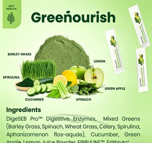 Superecipe Trending Vegan Friendly Lemon Apple Fruit Juice Blend <b>Sugar</b> Free Sachet Gut Health Support StomachSoothing Functional - Product Image 1