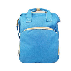 Sac à dos à langer unisexe en toile, pliable, tendance, pour maman, sac de voyage pour bébé, grande capacité - Product Image 2