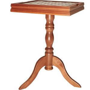 Mesa de Juego 3 en 1 de Madera Premium de 18 Pulgadas, Mesa de Ajedrez, Damas y Backgammon, Mueble de Juego de Lujo con Piezas de Ajedrez para Uso Doméstico - Product Image 1