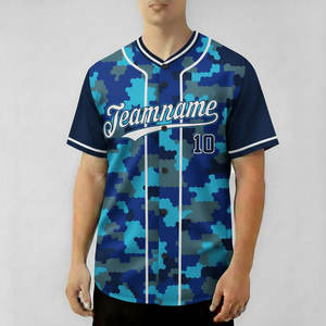 Maillot de baseball personnalisé 100% polyester USA Hommes Femmes Jeunes Broderie Haute Qualité Séchage Rapide New York Los Angeles T-shirt de softball - Product Image 1