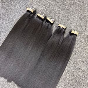 Vente en gros d'extensions de cheveux humains vietnamiens droits naturels 100% cuticules alignées ruban adhésif cheveux vierges bruts coupes tendances chaudes - Product Image 5