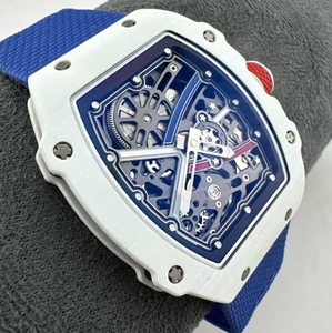 Montre mécanique de luxe ultra-fine, squelette, bracelet en toile, légère, sportive, automatique, haute qualité, verre saphir, 100 bars - Product Image 3