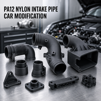 Prototype d'impression 3D personnalisé en nylon PA12 avec une excellente durabilité, composant de tuyau d'admission OEM pour la modification automobile