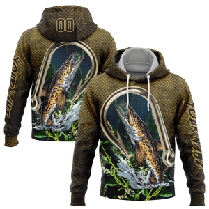 Sweat à capuche sportif à rayures contrastées, motif 3D bleu marine et blanc, nouvelle conception personnalisée, vente en gros directe pour l'industrie - Product Image 2