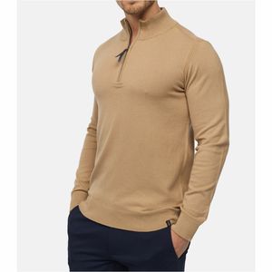 Sweat-shirt moderne pour homme avec fermeture éclair quart de tour, pull décontracté à manches longues en tissu doux, idéal pour l'hiver - Product Image 6