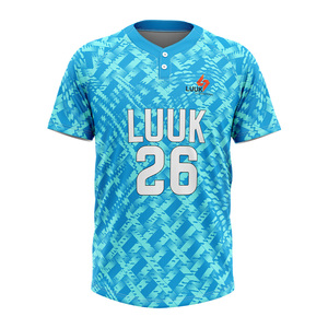 เสื้อเบสบอลแขนสั้นแบบสั่งทำพิเศษ 2 กระดุม แห้งเร็ว ระบายเหงื่อได้ดี เหมาะสำหรับฝึกซ้อมทีม OEM - Product Image 5