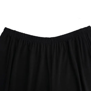 Women's <b>High</b> <b>Waist</b> Full Length <b>Leggings</b> Solid <b>Black</b> Knitted Spandex Nylon Stretch Sporty All Seasons - Product Image 4