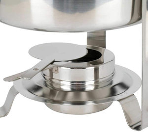 Plato de Buffet en acero inoxidable con acabado pulido de espejo, perfecto para utensilios de cocina elegantes y servicio en restaurantes - Product Image 4