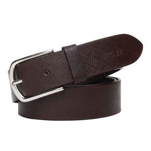 Cinturón de Cuero Genuino para Hombre, Diseño Casual y Moderno 2026, Color Marrón Sólido con Hebilla de Aleación Estilo Western, Diseño Ancho y Duradero - Product Image 2