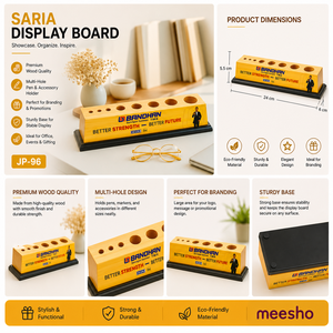 Escritorio Inteligente Liviya con Tablero de Madera, Soporte Multiusos, Producto de Oficina Promocional, Personalizado para el Día de la Madre y la Graduación - Product Image 3