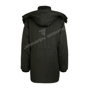 Chaqueta Táctica Acolchada para Exteriores, 100% Lana, Transpirable, Personalizada, para Hombre, Cuello Alto, Térmica, Invierno, Casual, Caza, Forro de Poliéster - Product Image 2