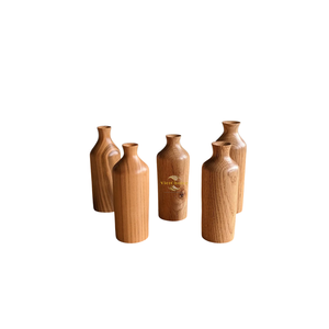 Vases en bois faits à la main, en bois massif naturel, vase décoratif pour une décoration intérieure élégante - Product Image 3