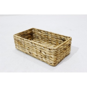 Sustainable Classic Water Hyacinth Rectangular Multifunction Storage <b>Basket</b> for Bathroom Kitchen & Living Room - Product Image 5