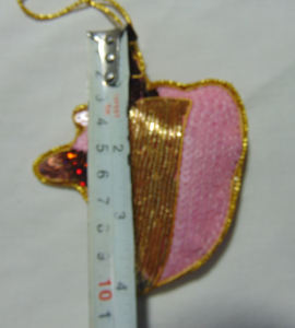 Adornos Colgantes Decorativos Navideños de Lujo, Decoraciones para Árboles de Navidad, Bordado a Mano en Acrílico, Adornos Colgantes Navideños Encantadores - Product Image 5