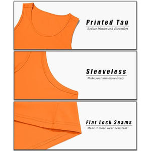 Camiseta deportiva sin mangas para hombre, de algodón elástico transpirable con spandex, para entrenamiento muscular. - Product Image 6