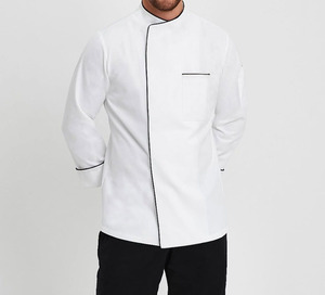 Uniforme Profesional de Chef, Chaqueta Blanca de Manga Larga, Uniformes de Trabajo para Hotel, Restaurante, Cocina, Camisa de Chef, Overol para Sushi - Product Image 1