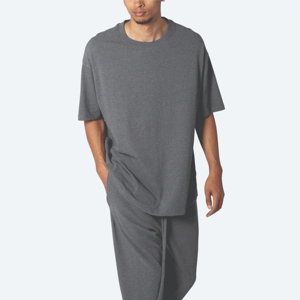 Camiseta de Hombre de Color Sólido, Última Moda, para Fitness, Secado Rápido, 100% Algodón Tejido, Diseño Personalizado OEM, Venta al Por Mayor - Product Image 4