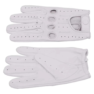 Guantes de Conducción sin Dedos de Cuero Genuino Retro Personalizados con Logotipo, Transpirables, Térmicos, a la Moda, Impermeables, para Ciclismo y Fiestas - Product Image 3